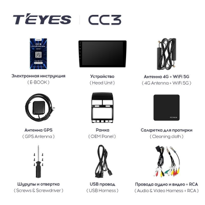 Штатная магнитола Teyes CC3 360° Volkswagen Touareg GP 2002-2010