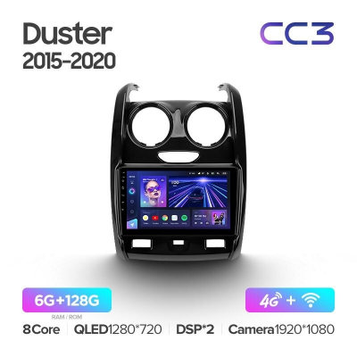 Штатная магнитола Teyes CC3 360° Renault Duster 2015-2020 / LADA Largus 1 2021 (Версия 2)