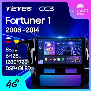 Штатная магнитола Teyes CC3 360° Toyota Fortuner 1 AN50 AN60 HILUX 2008-2014
