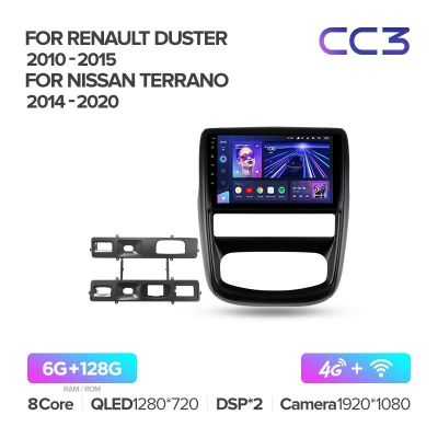 Штатная магнитола Teyes CC3 360° Renault Duster 2010-2015 / Nissan Terrano 2014-2020