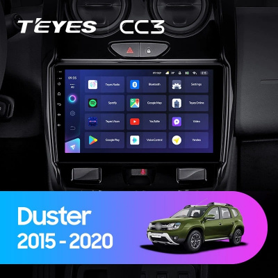 Штатная магнитола Teyes CC3 Renault Duster 2015-2020 / LADA Largus 1 2021 (Версия 2)