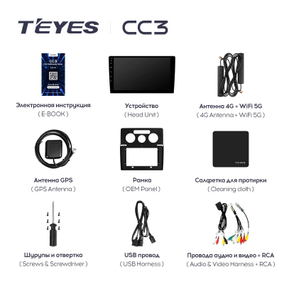 Штатная магнитола Teyes CC3 360° Volkswagen Caddy 2K 3 2004-2010