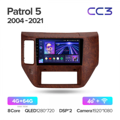 Штатная магнитола Teyes CC3 Nissan Patrol V 5 Y61 2004-2021