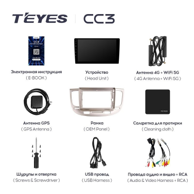 Штатная магнитола Teyes CC3 360° Kia Rio 2 2005-2011