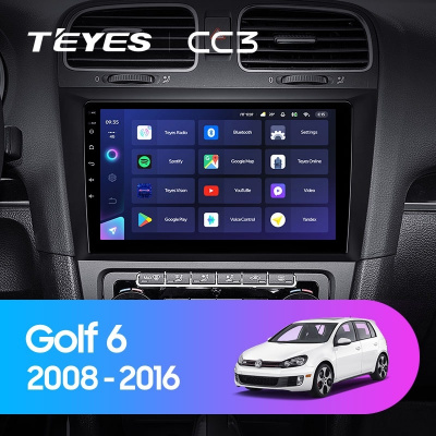 Штатная магнитола Teyes CC3 Volkswagen Golf 6 2008-2016