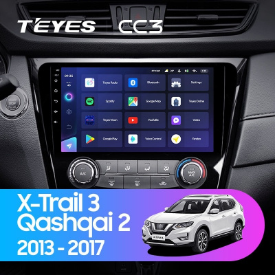 Штатная магнитола Teyes CC3 Nissan X-Trail / Qashqai 3 T32 2013-2017