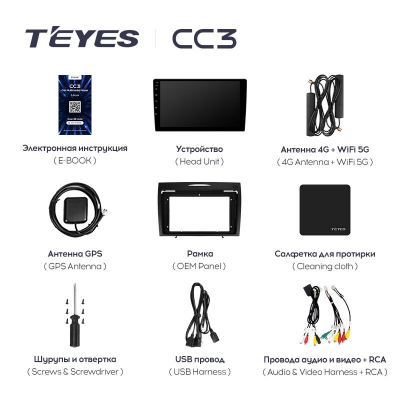 Штатная магнитола Teyes CC3 360° Mercedes-Benz SLK-Class R171 2004-2011