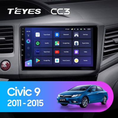 Штатная магнитола Teyes CC3 Honda Civic 9 FB FK FD 2011-2015