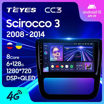Штатная магнитола Teyes CC3 Volkswagen Scirocco 3 III Mk3 2008-2014 (Комплектация A)