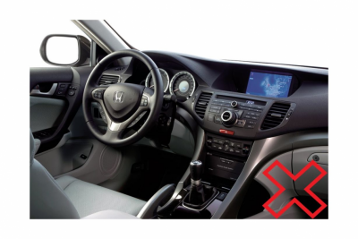 Рамка для установки в Honda Accord(USA) 2008-2012, Crosstour 10" дисплея