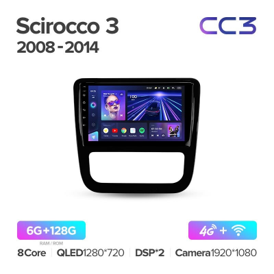 Штатная магнитола Teyes CC3 360° Volkswagen Scirocco 3 III Mk3 2008-2014 (Комплектация A)