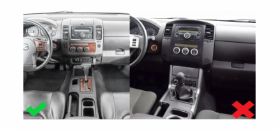 Рамка для установки в Nissan Navara 2004 - 2010 9" дисплея